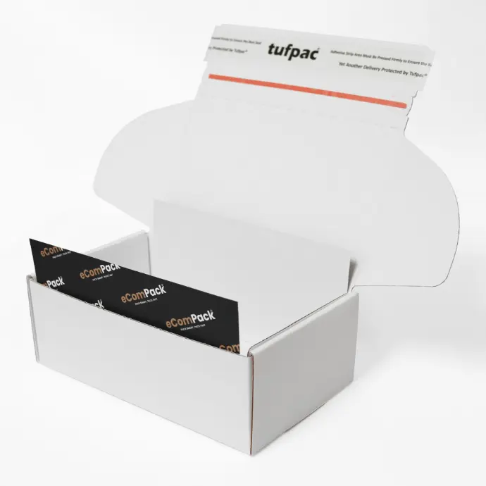 A custom printed eComPack retention pack